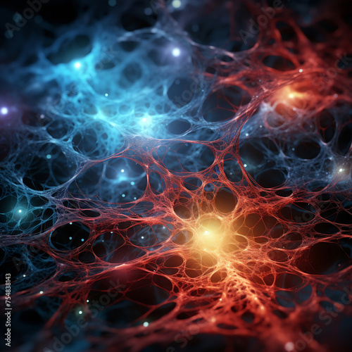 A captivating view of a dark matter web