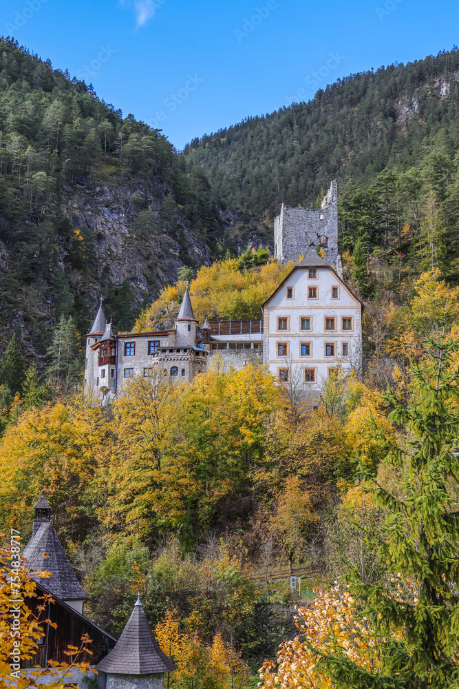 Fernstein Castle is a high-altitude castle in the Tyrolean district of Fernstein in the municipality of Nassereith.