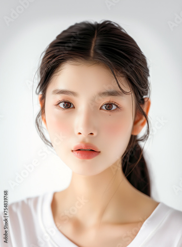 아시아인 뷰티 메이크업 모델