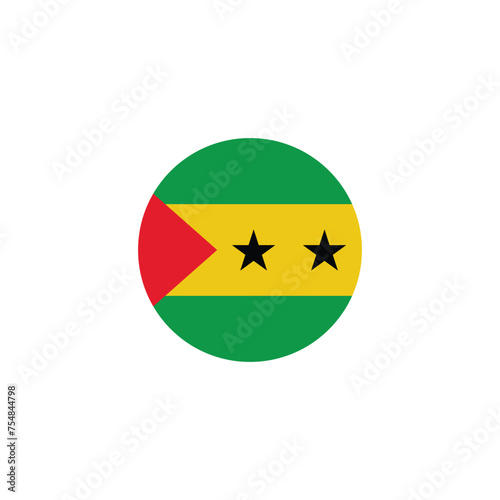 sao tome and principe flag icon vector