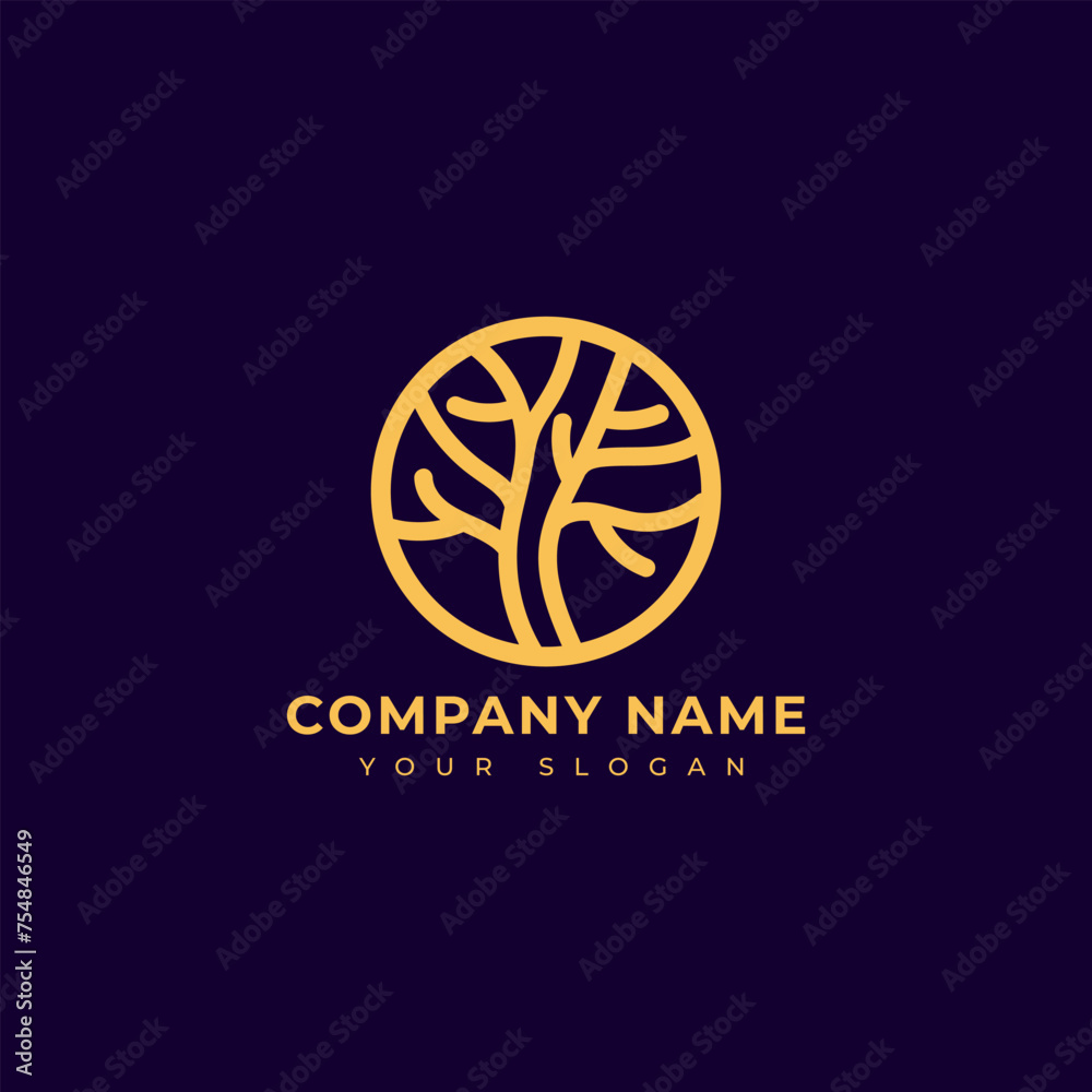 Simple and modern Tree logo vector design template Simple and modern Tree logo vector design template
