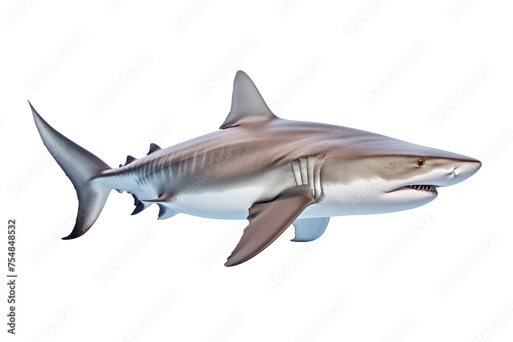 Shark . Animal on isolated chroma key background - obrazy, fototapety, plakaty 