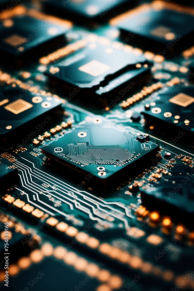 Printed circuit board. Background for banner, poster, flyer, advertising, wallpaper. Printed circuit board. Background for banner, poster, flyer, advertising, wallpaper.