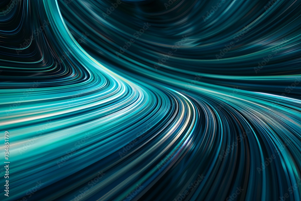 Abstract cyan wave motion background Abstract cyan wave motion background