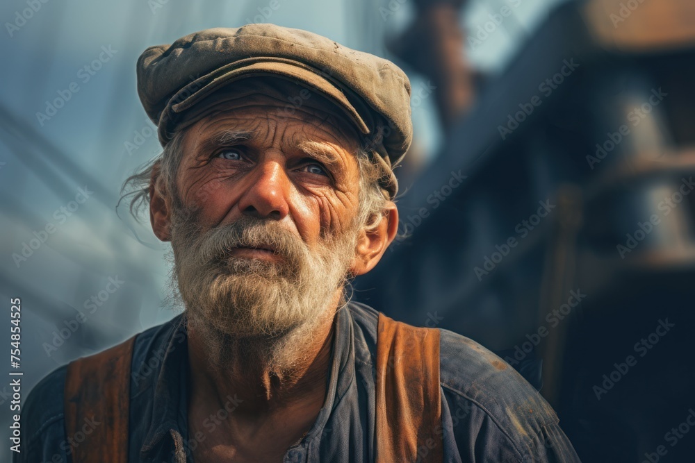 Picturesque Old man sea port. Ocean luxury. Generate Ai Picturesque Old man sea port. Ocean luxury. Generate Ai