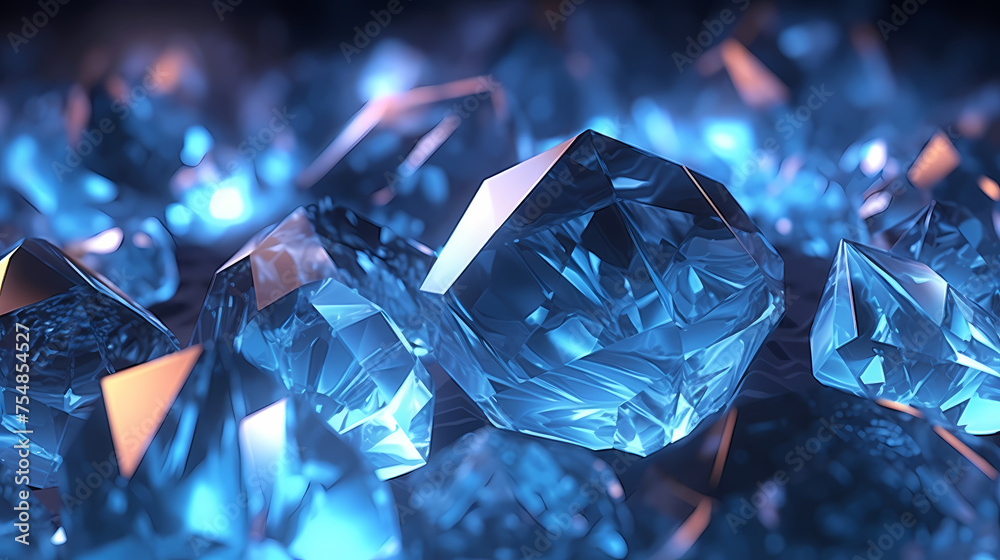 Crystal abstract background with bokeh effect Crystal abstract background with bokeh effect