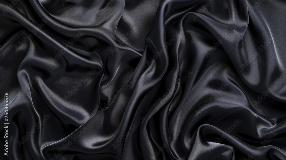 Black and Charcoal silk background