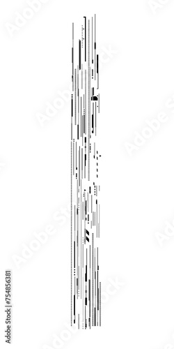 Glitch digital vertical space title background