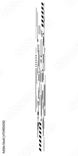Glitch digital vertical space title background