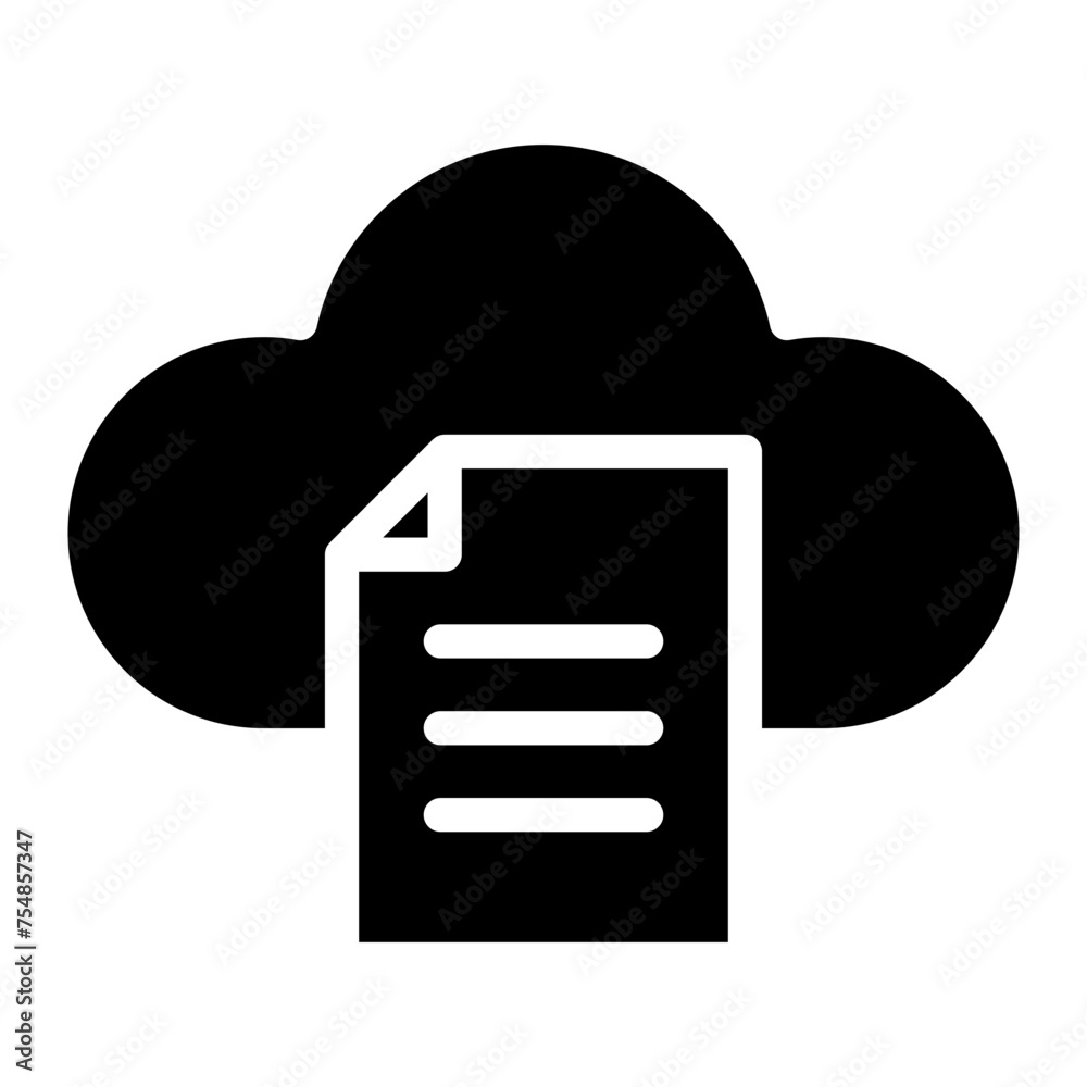 file document with cloud icon file document with cloud icon