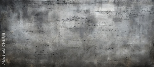A textured grey grunge metal wall is the main focus of this black and white image. The wall appears weathered and worn with visible rust and scratches, adding character to the scene.