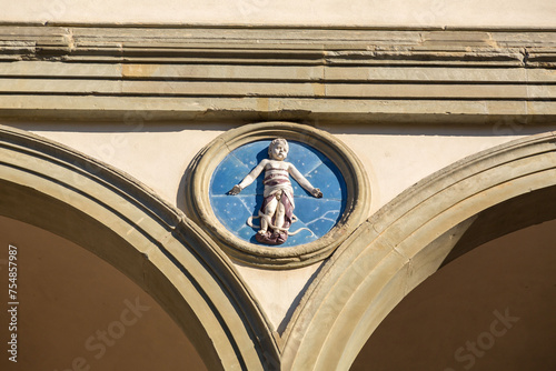 Hospital of the Innocents is a historic building in Florence, Italy photo