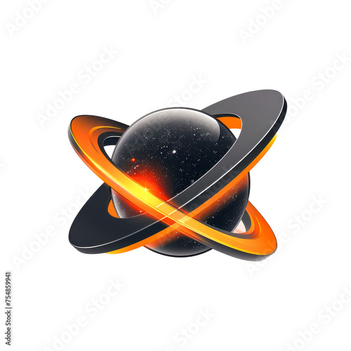 futuristic logo on a transparent white background, 3d render, commercial logo, future sign, glactic