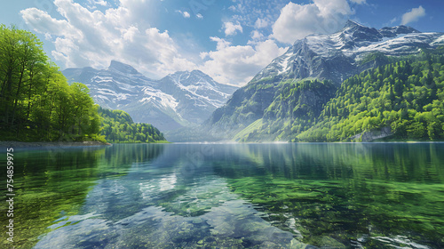 lake in the mountains