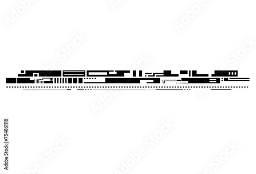 glitch title stroke lines background