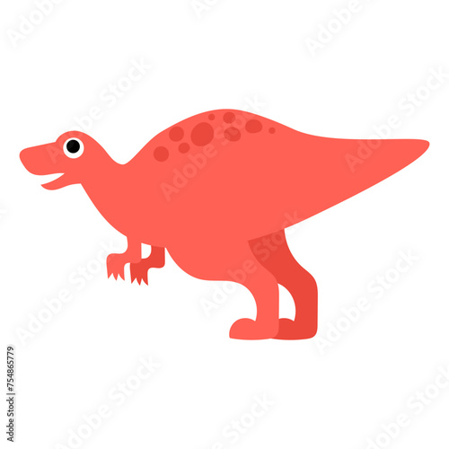 cute dinosaur with big eye cartoon for kids illustration