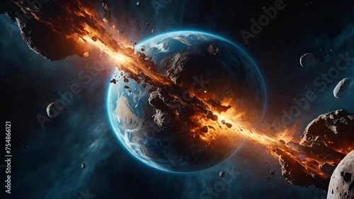 asteroid flies to earth photo