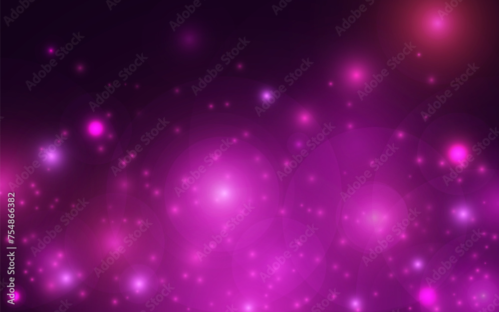 Fototapeta premium Purple color light bokeh abstract background, Vector eps 10 illustration bokeh particles, Background decoration