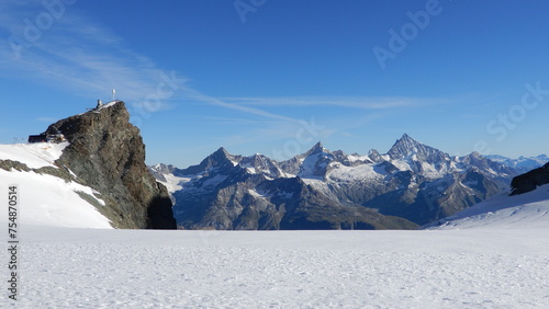 Weisshorn 4506m,  Zinalrothorn 4221m, Obergabelhorn 4063m photo