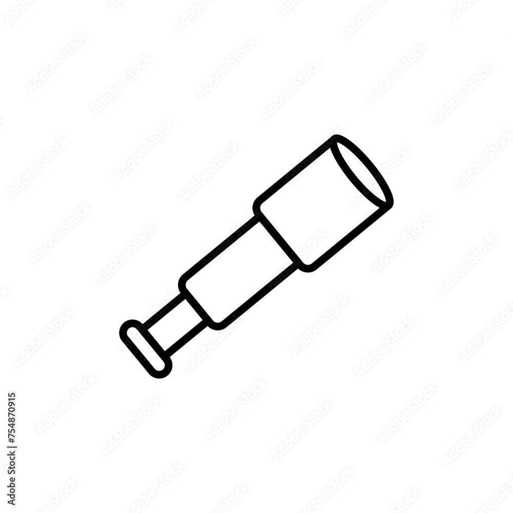 Telescope outline icons, minimalist vector illustration ,simple transparent graphic element .Isolated on white background Telescope outline icons, minimalist vector illustration ,simple transparent graphic element .Isolated on white background