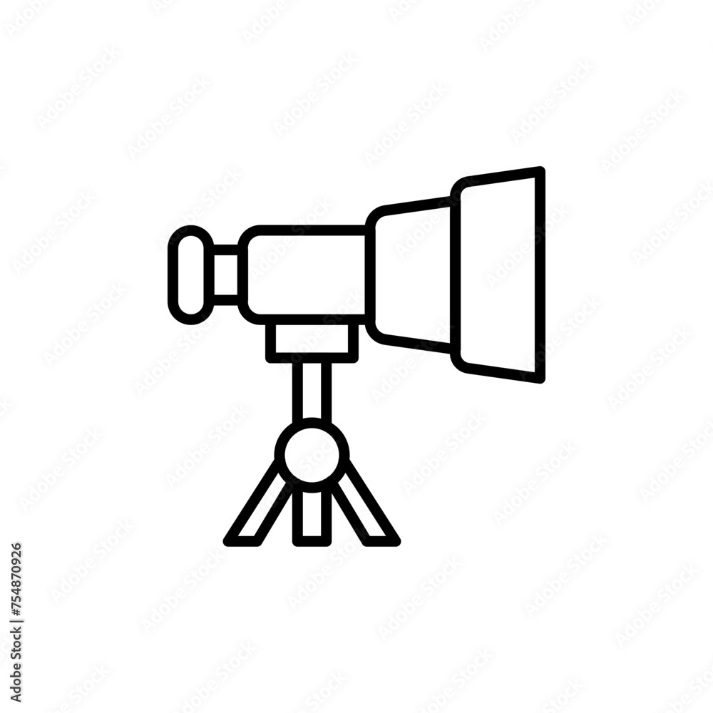 Telescope outline icons, minimalist vector illustration ,simple transparent graphic element .Isolated on white background Telescope outline icons, minimalist vector illustration ,simple transparent graphic element .Isolated on white background