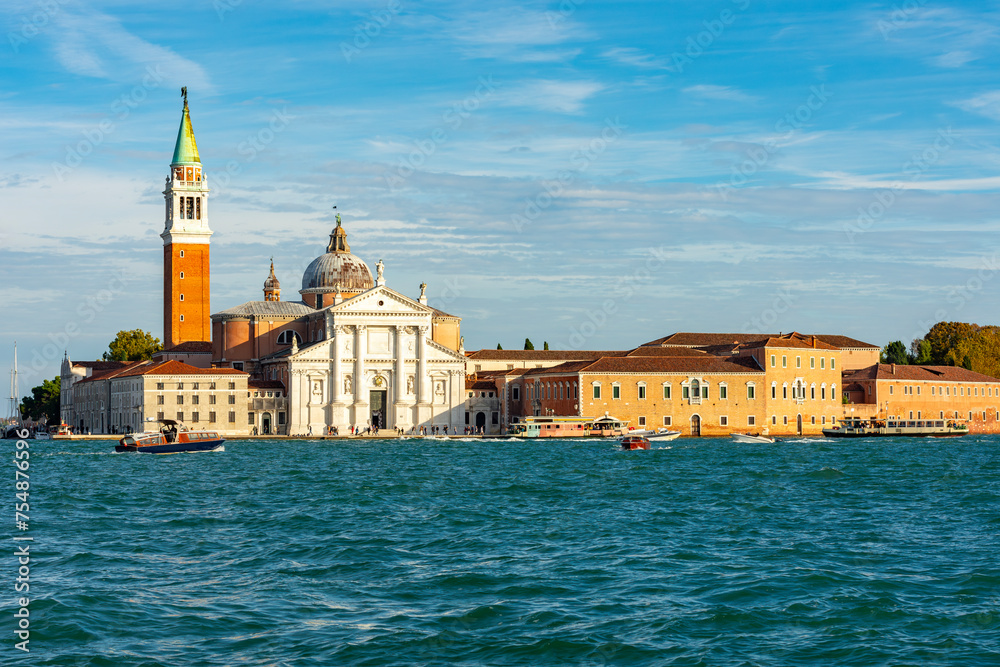 Panorama of San Giorgio Maggiore island in Venice, Italy Panorama of San Giorgio Maggiore island in Venice, Italy