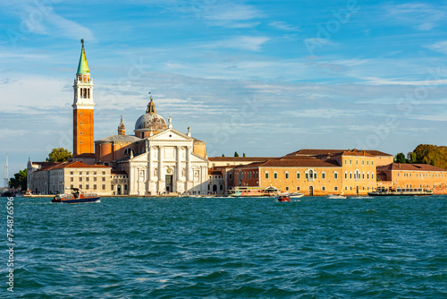 Panorama of San Giorgio Maggiore island in Venice, Italy