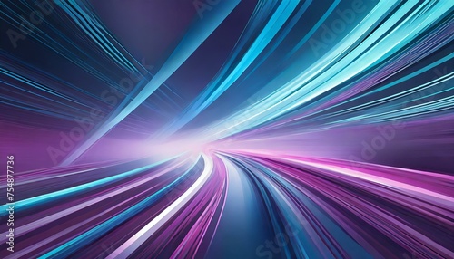 Abstract Blue and Purple Motion Speedlines