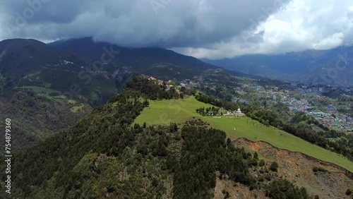 Tawang monastery, located in tawang city of tawang district in the Indian state of arunachal pradesh, is the largest monastery in India and second largest in the world. photo