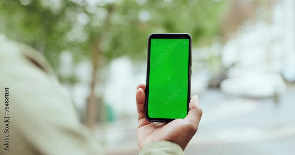 Green screen, phone and hands in a city for travel, search or direction, navigation or online map. Smartphone, mockup or person with app for journey guide, planning or taxi, cab or chauffeur service Green screen, phone and hands in a city for travel, search or direction, navigation or online map. Smartphone, mockup or person with app for journey guide, planning or taxi, cab or chauffeur service