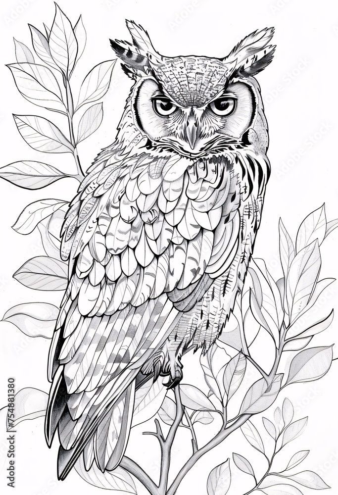 Owl in the Leaves A Monthly Celebration of Creativity and Nature Generative AI