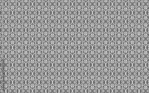 decorative floral arabia gray seamless pattern for background