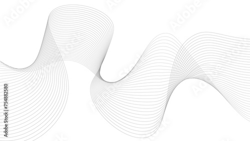 Abstract white and light gray wave or modern smooth luxury texture with soft and clean background vector illustration