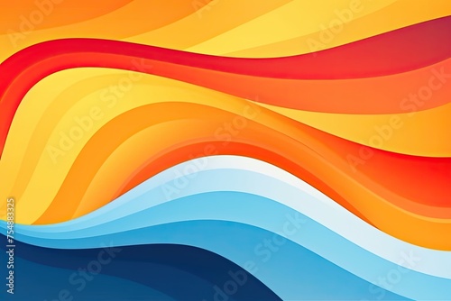 Clean and graceful abstract wave illustration