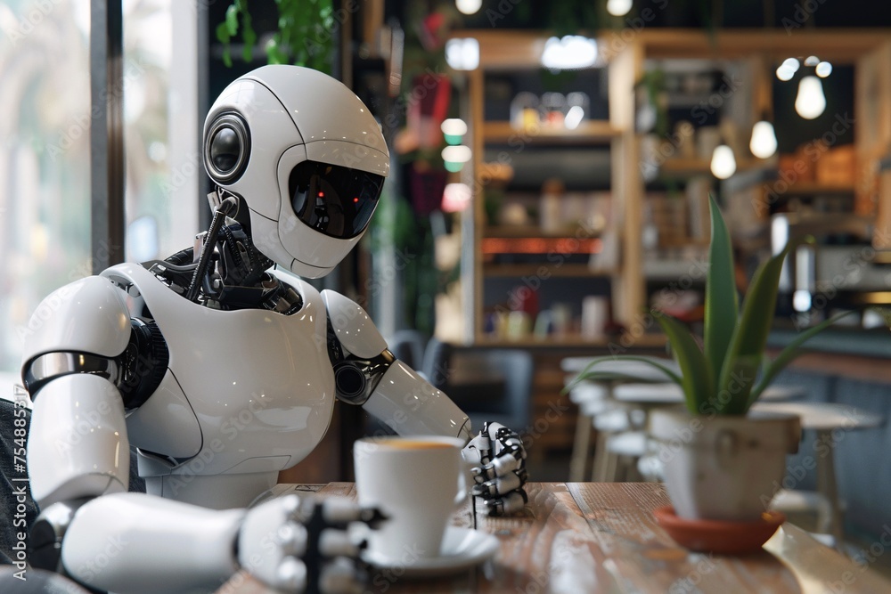 Robo-Coffee-Date A Futuristic Café Experience Generative AI Robo-Coffee-Date A Futuristic Café Experience Generative AI