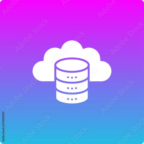 Cloud Database Icon