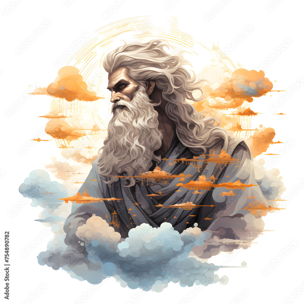 God illustrated, god white background, goddess, god white background ...