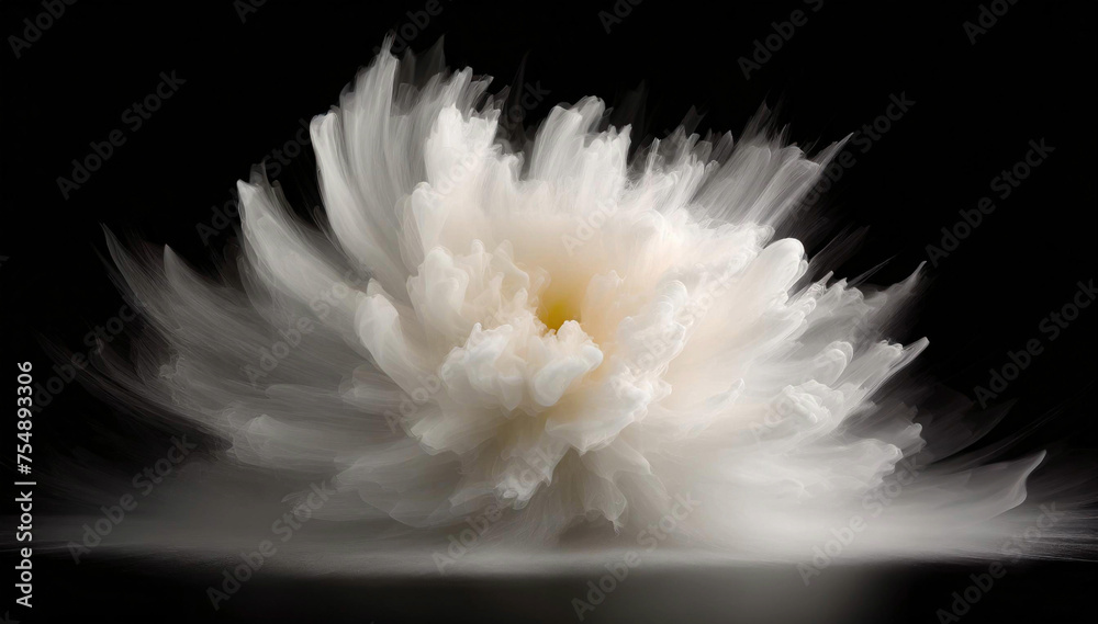 Fototapeta premium Explosion de fumée. Fond abstrait