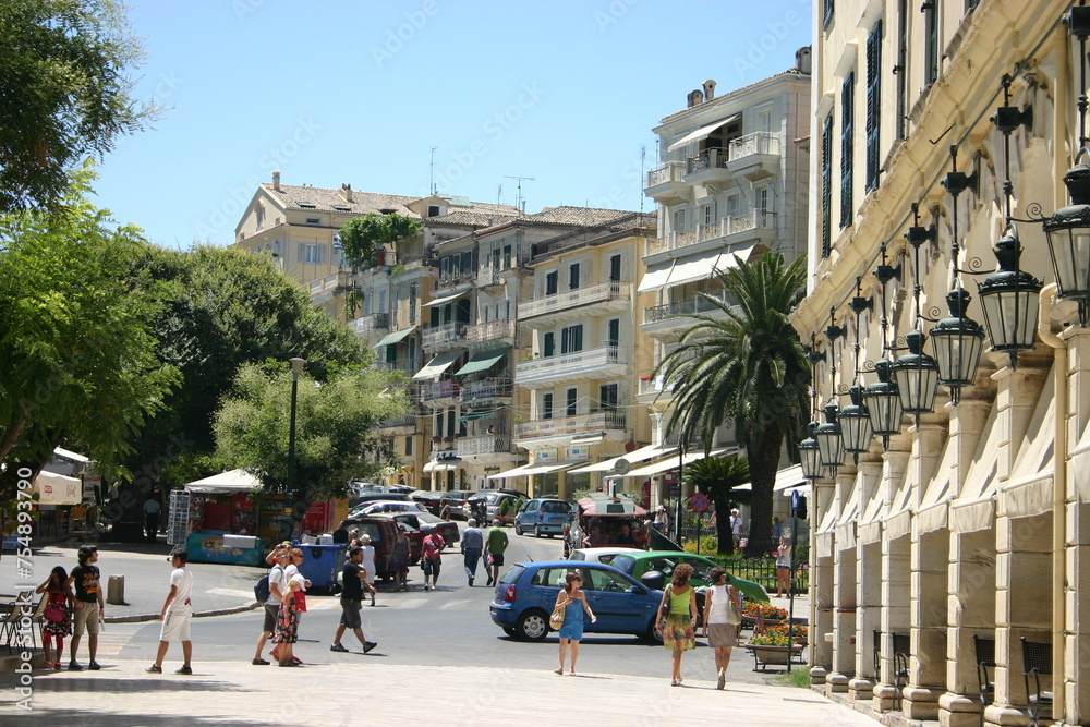 Naklejka premium Spianada Square Landscape, Corfu