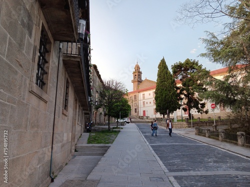 Cuesta de San Domingos de Bonaval en Santiago de Compostela, Galicia photo