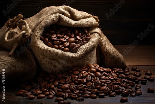 sack of coffee beans
