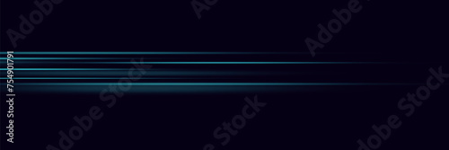 Modern abstract high speed light glare effect. Futuristic technology of dynamic movement and speed.