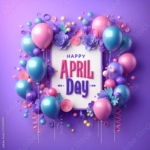 April Fool's Day 2024 celebration card