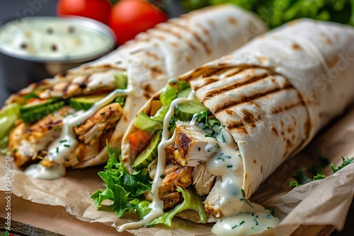 Chicken Caesar Wrap A Tasty and Nutritious Option for Lunch Generative AI