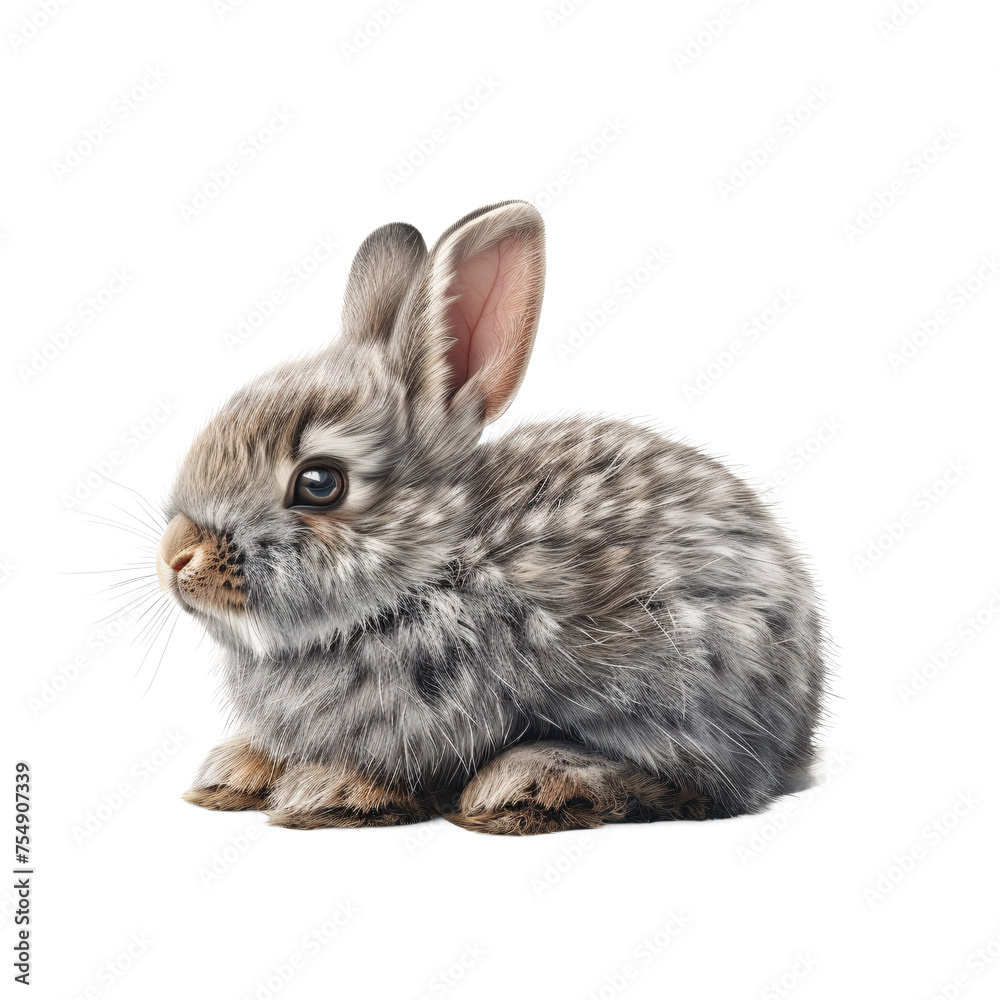 rabbit isolated on white