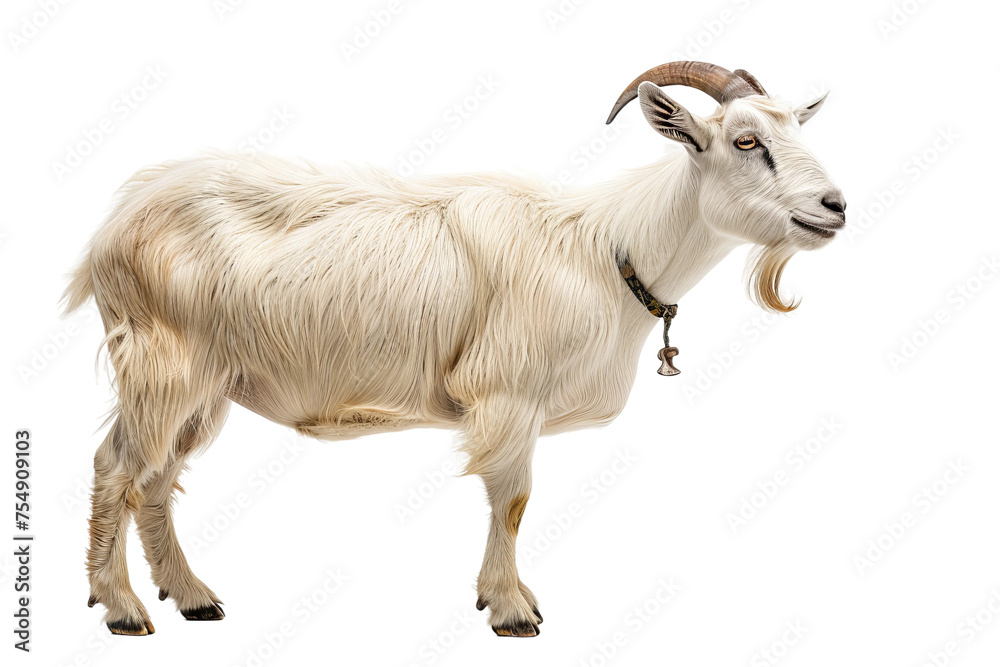 goat on white background goat on white background