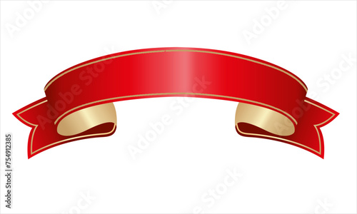 Ribbon shape vector which can be used to support your design and of course it's free and the color can be changed according to your needs