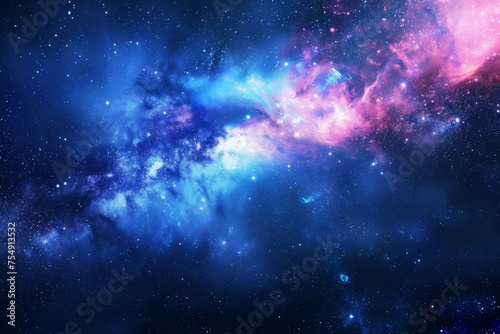 Starry Cosmos: Spiral Galaxy Amidst Celestial Majesty