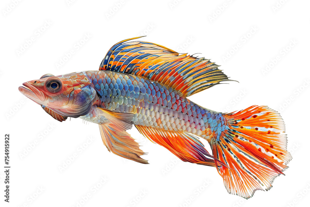 Fototapeta premium goldfish isolated on white