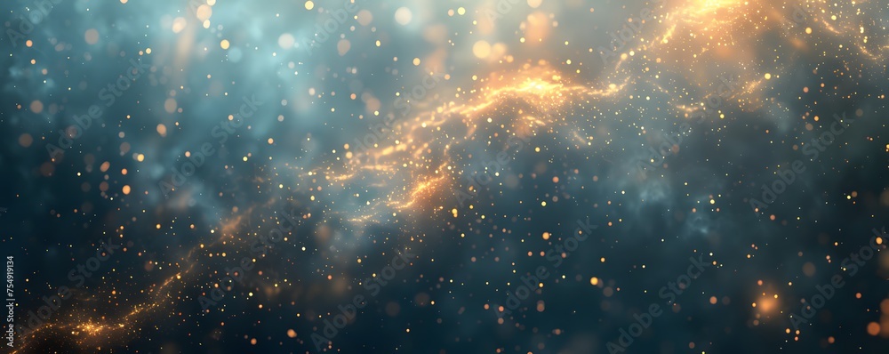 abstract background with Blue and gold particle. Christmas Golden light shine particles bokeh on navy blue background. Gold foil texture. Sparkle Texture. abstract background with Blue and gold particle. Christmas Golden light shine particles bokeh on navy blue background. Gold foil texture. Sparkle Texture.